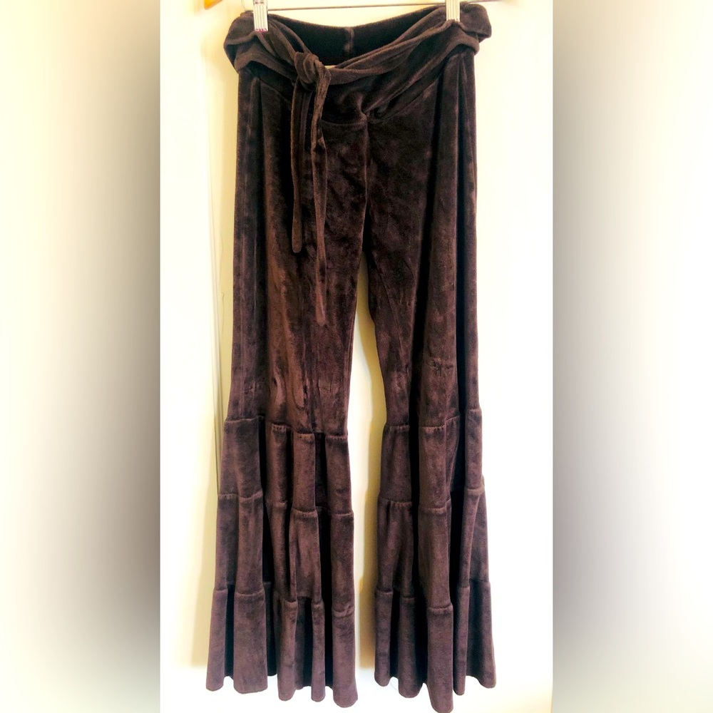 Cappuccino velour bell bottoms